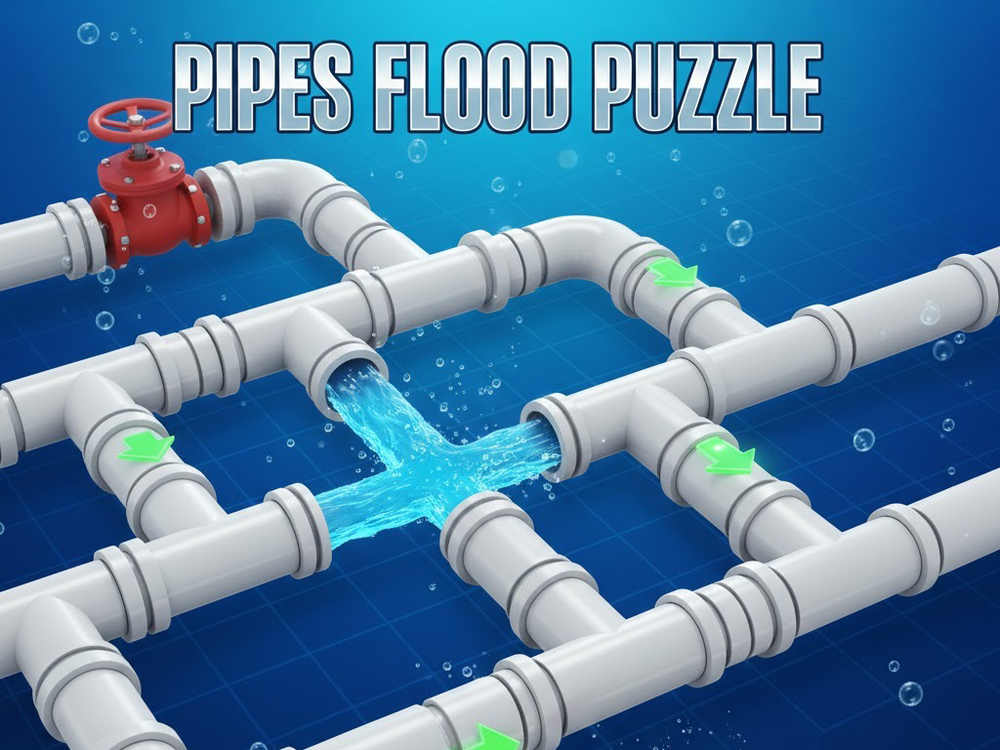 Pipes Flood Puzzle: Unwind with Plumbing Fun Online
