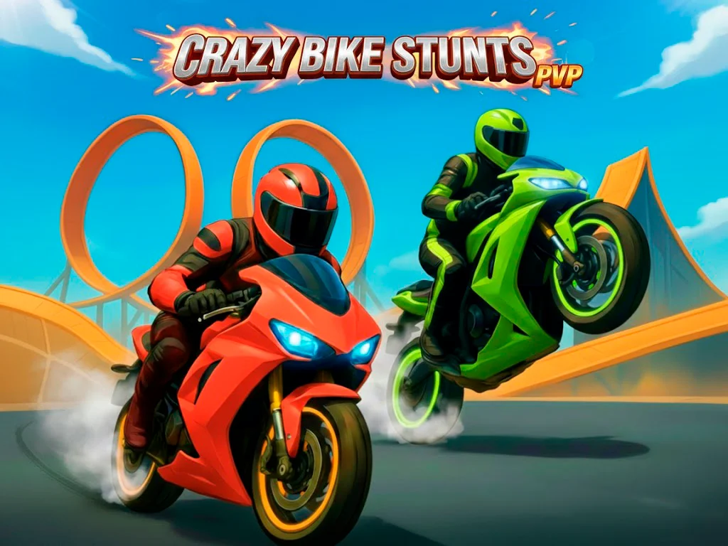 Crazy Bike Stunts PvP: Master Stunts & Race Online!